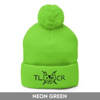 Image 4 of T L C R  Pom-Pom Beanie  |  Light 