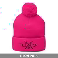 Image 1 of T L C R  Pom-Pom Beanie  |  Light 