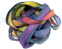 Image 2 of 1PC. BALLOON ANIMALS 42" hand dyed wrist wrap bracelet silk ribbon//Yoga wrist wrap bracelet ribbon