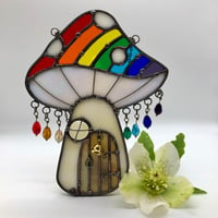 Image 1 of Large Rainbow Mushroom Cottage 