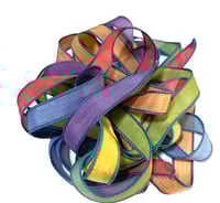 Image 5 of 1PC. BALLOON ANIMALS 42" hand dyed wrist wrap bracelet silk ribbon//Yoga wrist wrap bracelet ribbon