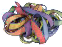 Image 6 of 1PC. BALLOON ANIMALS 42" hand dyed wrist wrap bracelet silk ribbon//Yoga wrist wrap bracelet ribbon