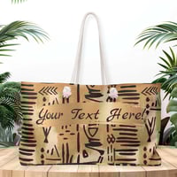 Image 9 of Tribal Mudcloth Weekender | Bold Boho Travel Bag