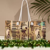 Image 3 of Tribal Mudcloth Weekender | Bold Boho Travel Bag
