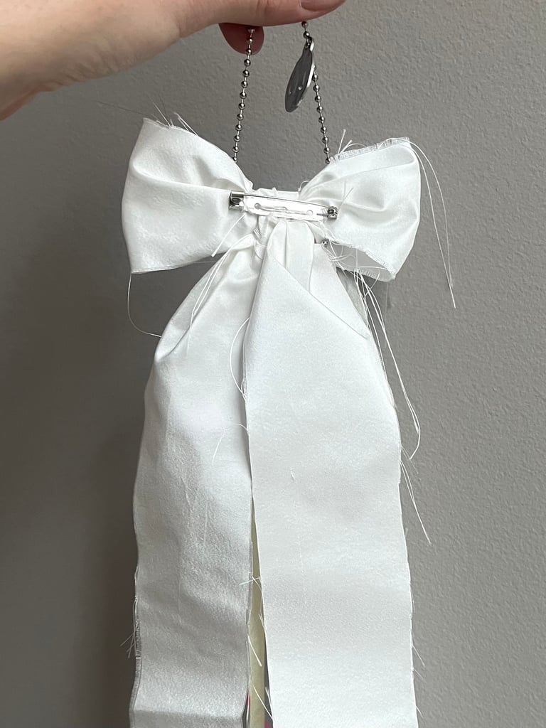 White & Pink Brooch Charm  Image 4