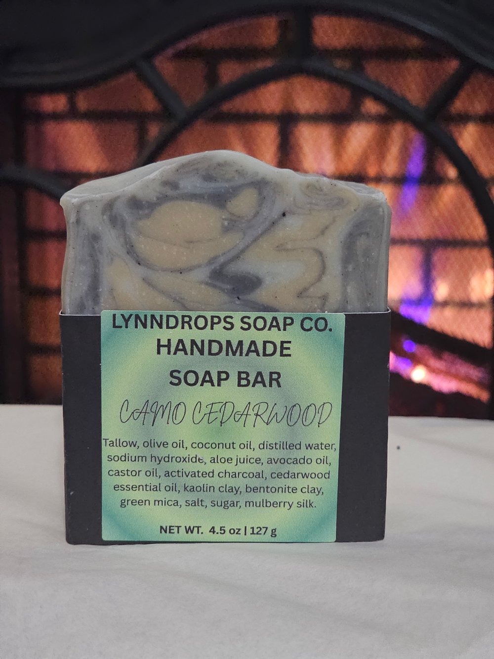 Image of Camo Cedarwood Handmade soap bar