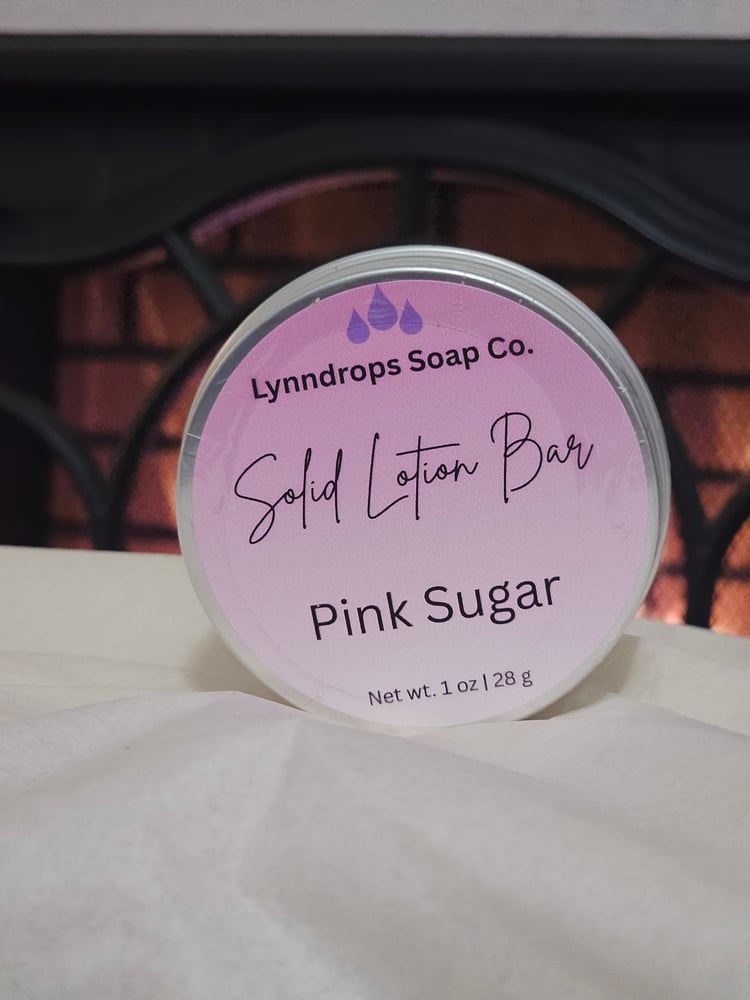 Image of Pink Sugar solid lotion bar