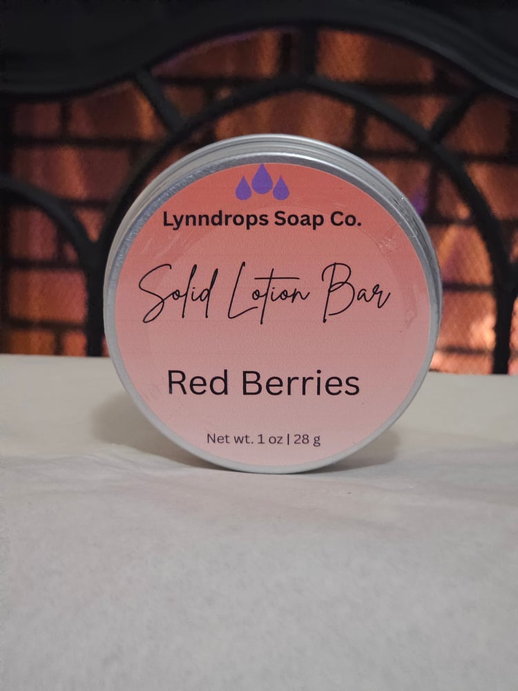 Image of Red Berries solid lotion bar