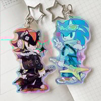 Sonic & Shadow - Holo Charms