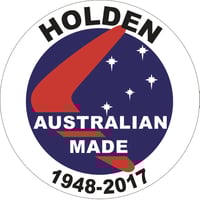  3" round Holden window sticker 1948-2017
