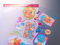 Image 3 of just me and my bff♥︎ deco cat bunny sticker sheet 5x7