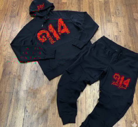Image of EXCLUSIVE BLACK/RED & GREY/RED SWEATSUIT