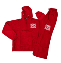 Dope Active Father Wind Breaker Set Varsity Red