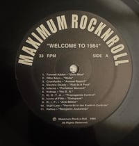 Image of MAXIMUM ROCK 'N ROLL "WELCOME TO 1984" LP