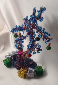 Image 1 of Blue Christmas Jungle Tree