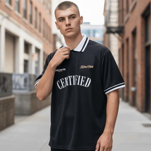 Image of BLACK CERTIFIED FC JERSEY