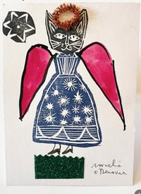 Image 2 of Little Kittens / handmade print 