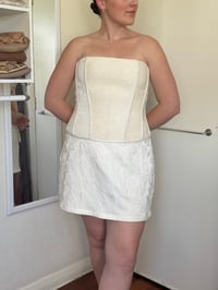 Image 3 of THE CATHERINE BUTTERMILK CORSET SET <span style="display:none;">RENT</span>