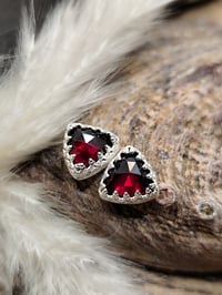 Image 5 of Garnet Trillion Studs