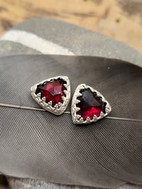 Image 4 of Garnet Trillion Studs