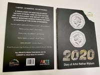 Image 2 of 2020 Diary of Artist Nathan Wyburn BOOK