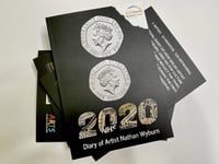 Image 1 of 2020 Diary of Artist Nathan Wyburn BOOK