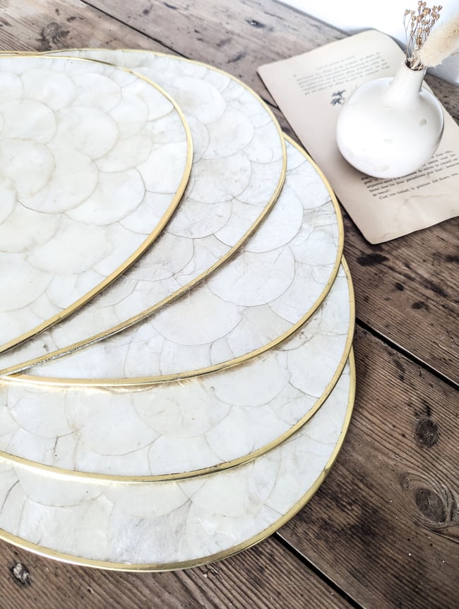 Sets de table en nacre 