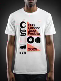 Image 1 of EFG London Jazz Festival 2025 T-shirt - White