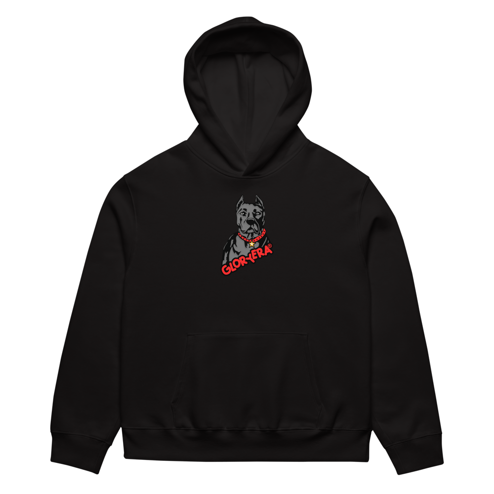 Image of GLORYERA® DOG Premium Hoodie (BLACK/RED)