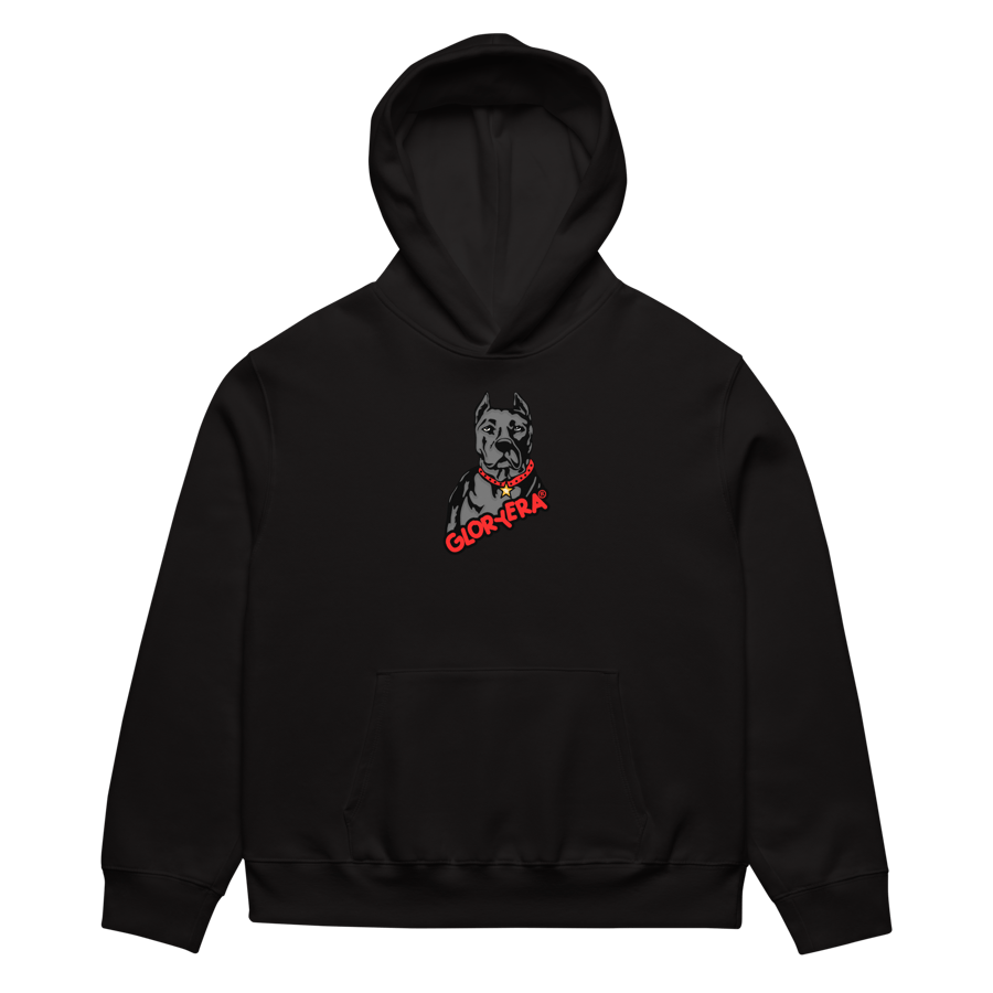 Image of GLORYERA® DOG Premium Hoodie (BLACK/RED)