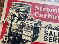 Image 2 of Stromberg Carburetor Horizontal Linocut Print  FREE SHIPPING