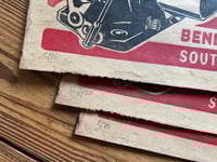 Image 4 of Stromberg Carburetor Horizontal Linocut Print  FREE SHIPPING