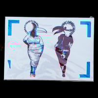 Image 3 of Twin birds - Sérigraphie sur Papier - A3  42x29,7cm by Sacré Poulpe