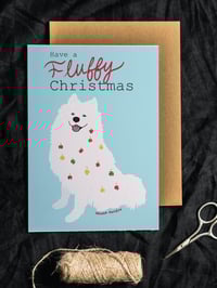 Image 2 of Carte de vœux pliée Have a Fluffy Christmas