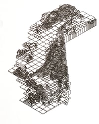 Image 5 of California Elevation Study VI, Fourfold Abstraction