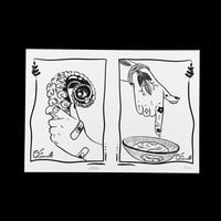 Trempette & Saisir - Sérigraphie sur Papier - A5 14,8 × 21 cm by La Cocasserie