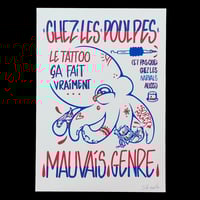Mauvais Genre - Sérigraphie sur Papier -  A4 21x29,7cm by Martie