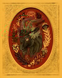 Image 2 of Guide Thy Hand in gold shadowbox frame