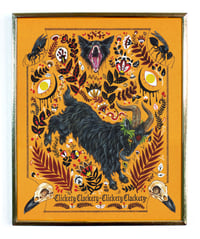 Clickety Clackety in brass frame