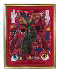 Live Deliciously in gold frame