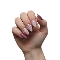 Priklijuojami nagai - Blush Snow Dreams (Vidutinio ilgio)