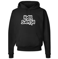 Image 1 of hail santa, hot ham and rolls hoodies
