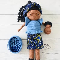 Image 2 of Kit crochet Ma Poupée Awa (version bleu jean)