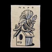 Image 1 of La Cabane du Poulpe Blanc - Patch XL - 21x29,7 cm by Napo