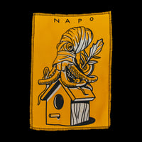 Image 2 of La Cabane du Poulpe Blanc - Patch XL - 21x29,7 cm by Napo