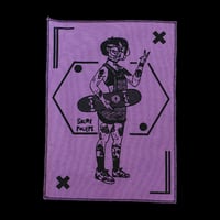 Image 1 of 13 12 Skate Purple - Patch XXL - 22x32 cm by Sacré Poulpe