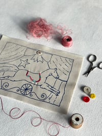 Image 1 of Little Circus Scene Embroidery Template