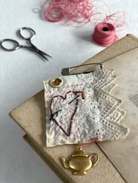 Heart & Tea Pot Brooch.