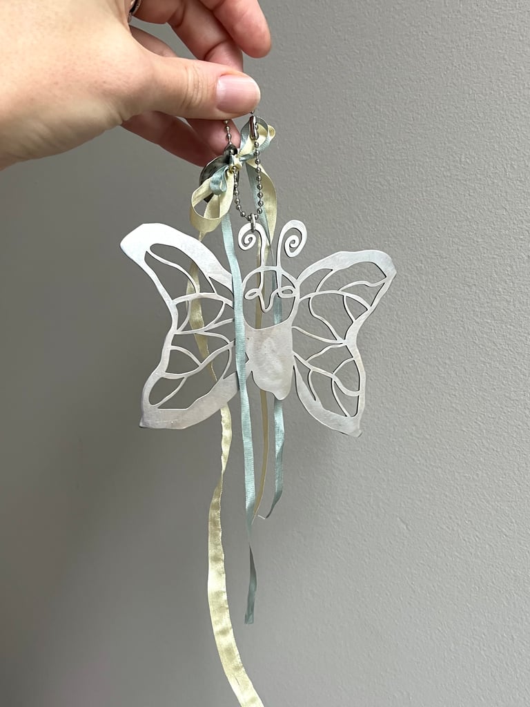 Moth Charm Pale Yellow