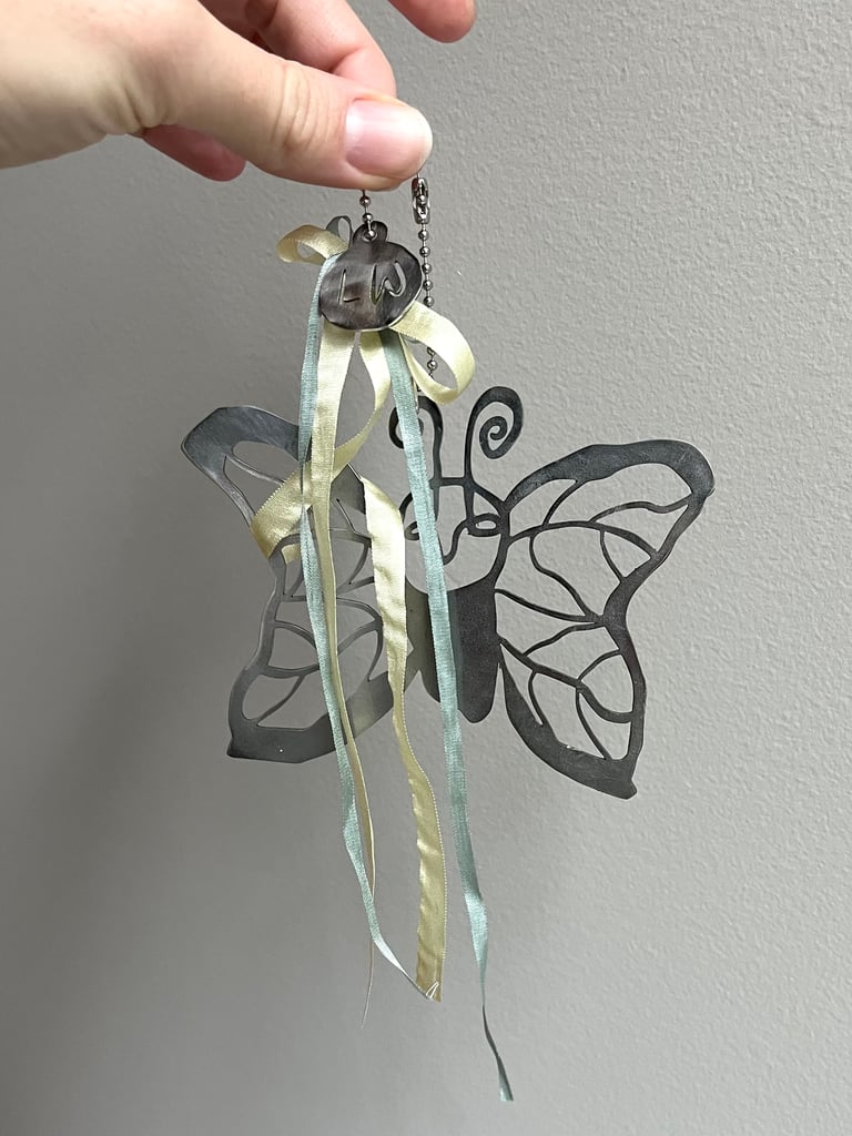 Moth Charm Pale Yellow Image 2